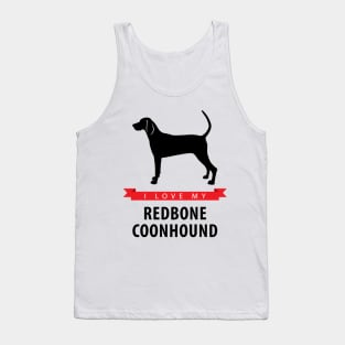 I Love My Redbone Coonhound Tank Top